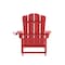 Flash Furniture Red Adirondack Patio Chairs with Cupholder, 4PK 4-LE-HMP-1044-10-RD-GG - alternate 2